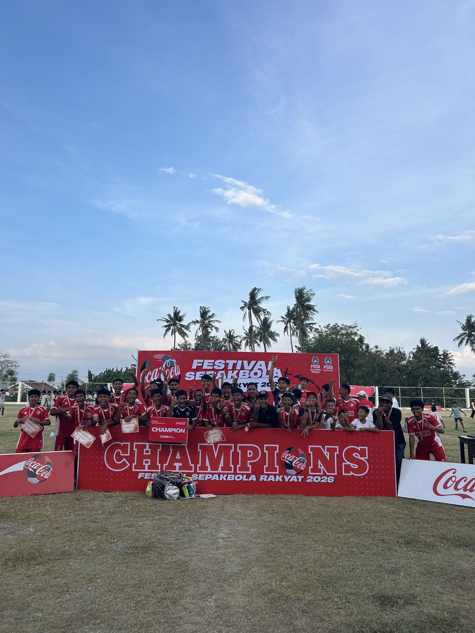Cuwitan Digital dan Coca-Cola Indonesia Buka Ruang bagi Talenta Muda Palu melalui Festival Sepak Bola Rakyat